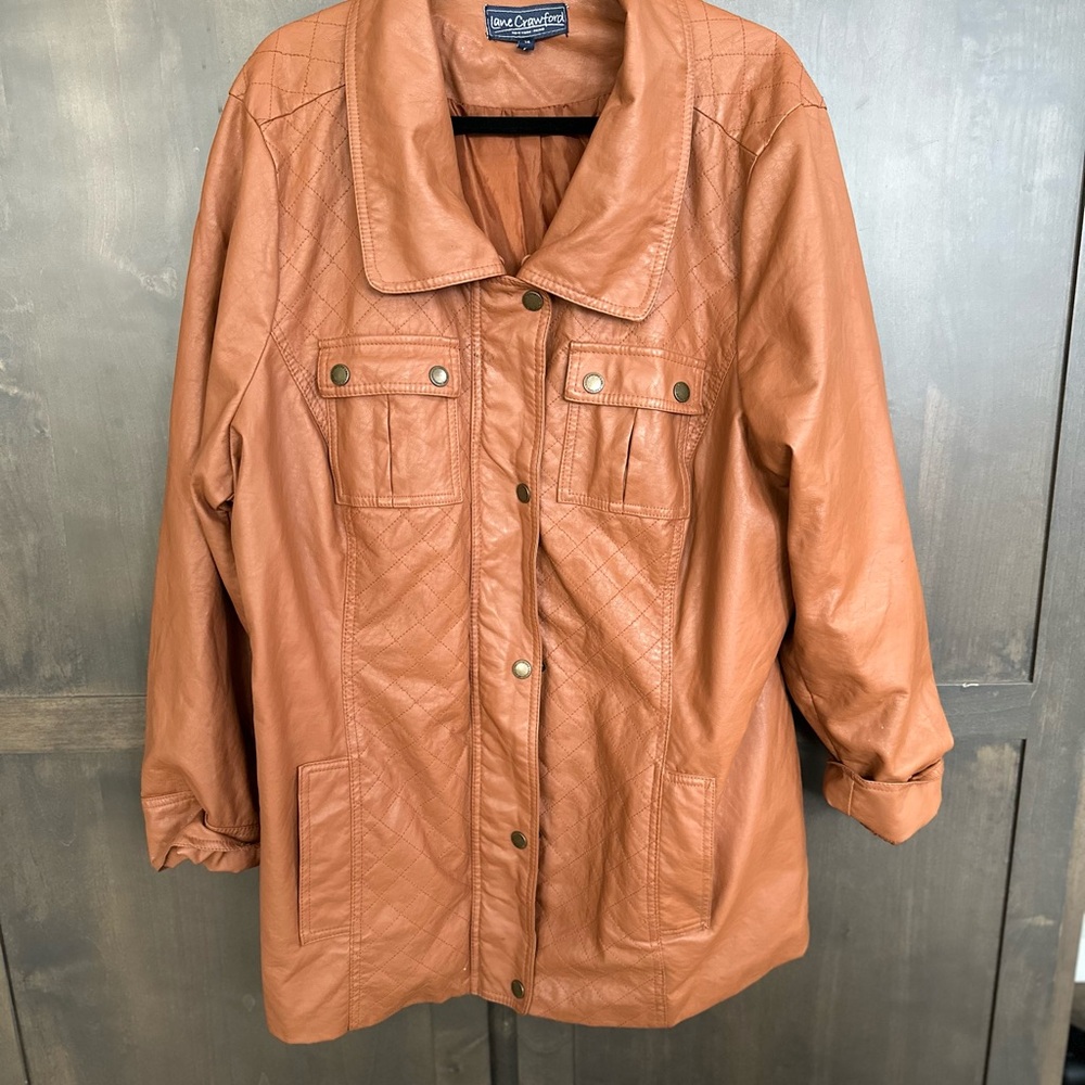Lane Crawford 3XL faux leather jacket